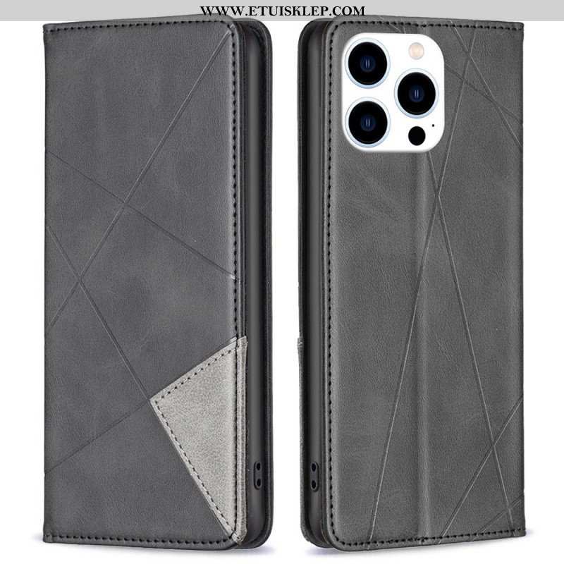 Etui Na Telefon do iPhone 14 Pro Etui Folio Geometryczny